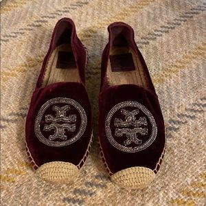 Tory Burch velvet espadrilles